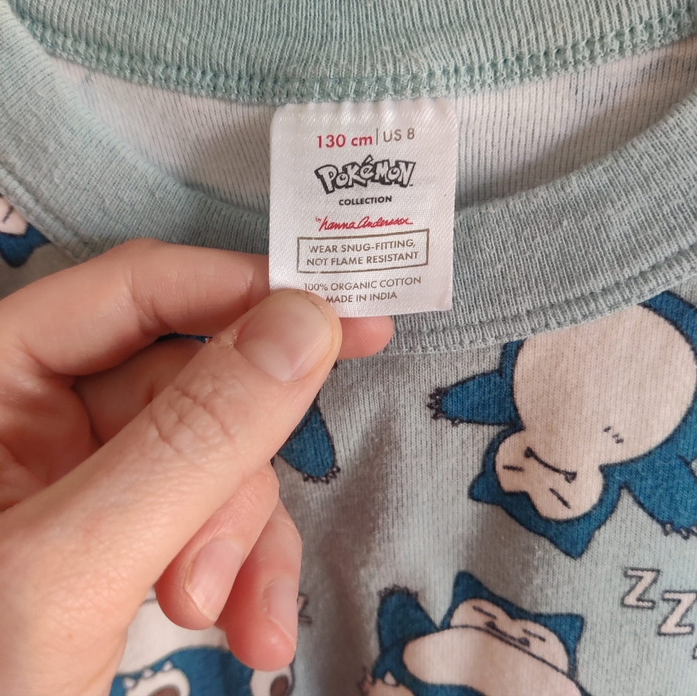 Hanna Anderson Pokemon Snorlax Pj Shirt - Picture 4 of 4